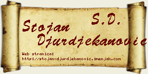 Stojan Đurđekanović vizit kartica